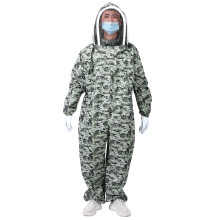 Double Zippers Bee Suit with XL Gloves, Protective Beekeeping Clothes
