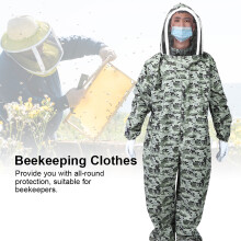Premium Bee Suit with Double Zippers & XXL Gloves Beekeeping Safety Clothing
