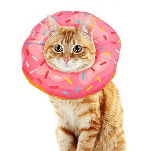Doughnut Elizabeth Circle Adjustable Soft Pet E-collar Neck Collar Circle for Cat Small Dog 2
