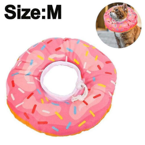 Doughnut Elizabeth Circle Adjustable Soft Pet E-collar Neck Collar Circle for Cat Small Dog 1