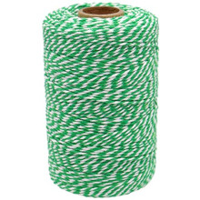 656 fot grn och vit tvilling bomullsbakare Twine Christmas Twine String Cotton Cord Cord Crafts Gift Twine String Packing Rope for Holiday Arts