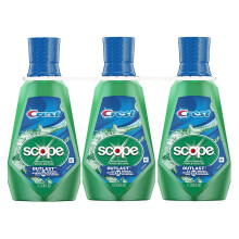 Crest Scope Outlast Munvatten lngvarig pepparmynta 3-pack (33,8 ounce)