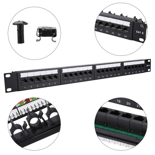 Gold Plated 24 Port Mountable Data Patch Panel 2