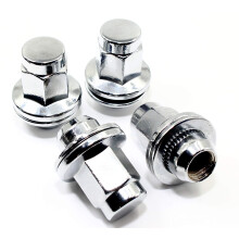Set van 20 Veritek 14x1.5mm OEM Style Factory 1.80 Inch 7/8 22mm Hex Mag Washer Vervanging Chrome Wielmoeren voor Toyota Sequoia Landcruiser Tundra L
