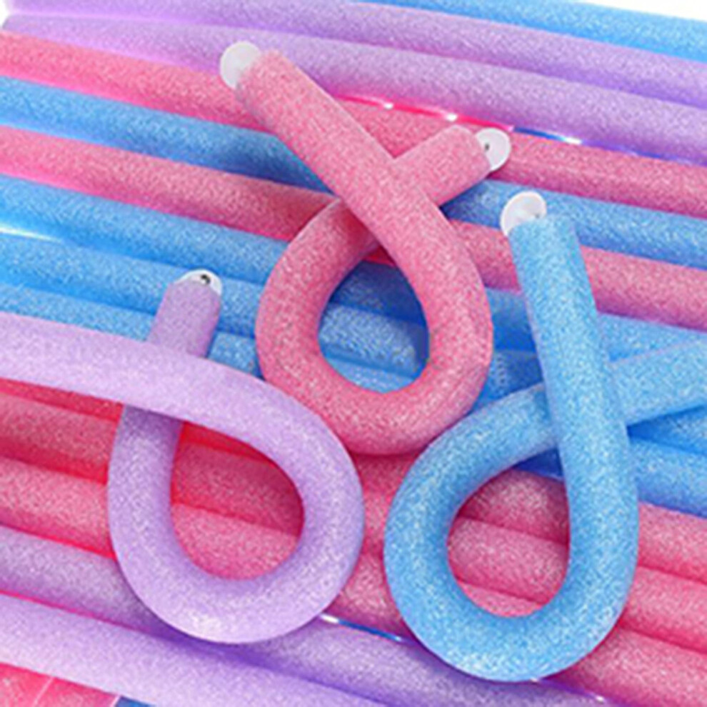 10Pcs Soft Foam Curler Makers Bendy Twist Curls Tool for DIY Hair Styling Rollers, Lightweight and Flexible Design