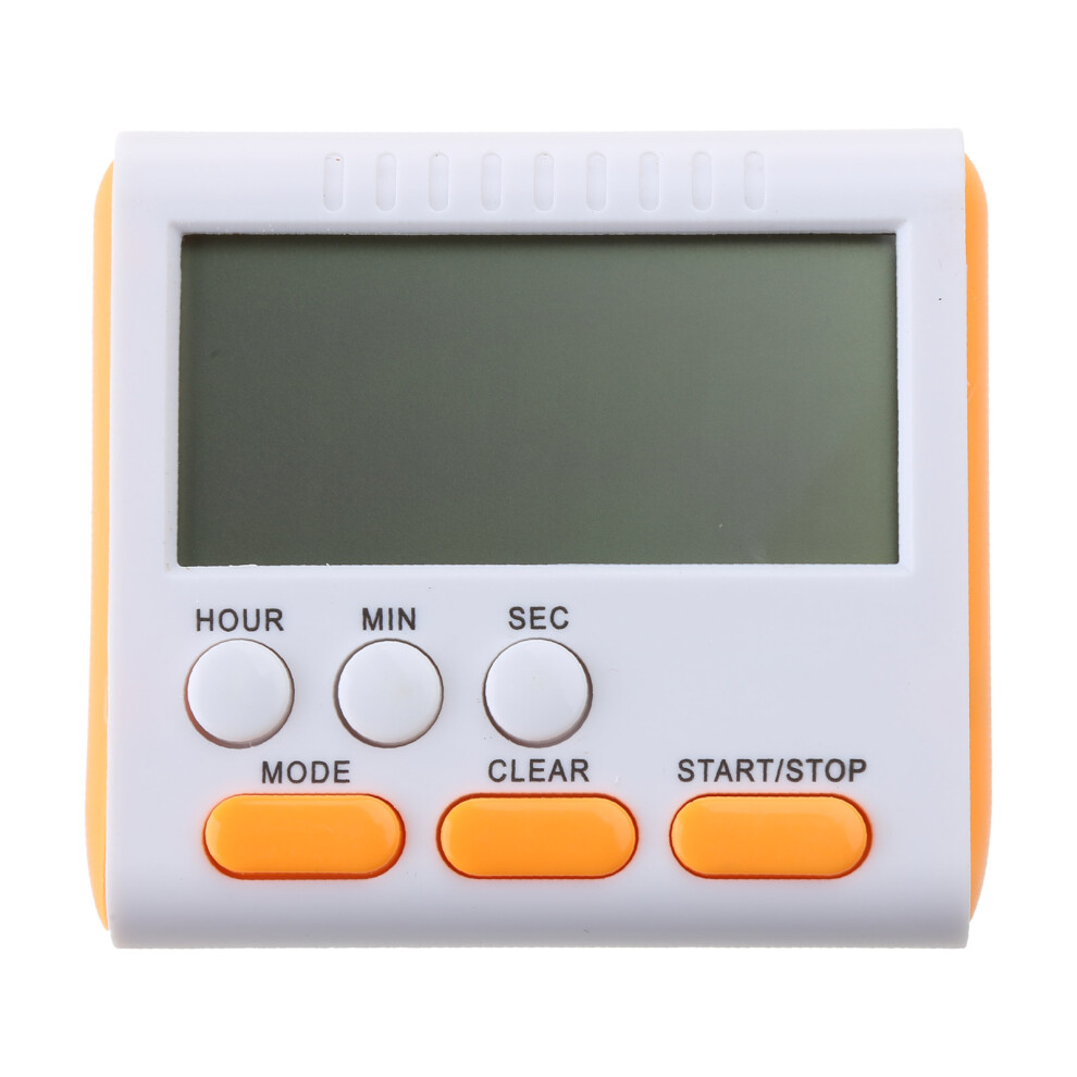 24 Hours Kitchen Timer Digital Timer with Clock-Orange