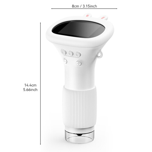Microscopio portatile con schermo da 2 pollici 2MP 100-1000X Bianco 1
