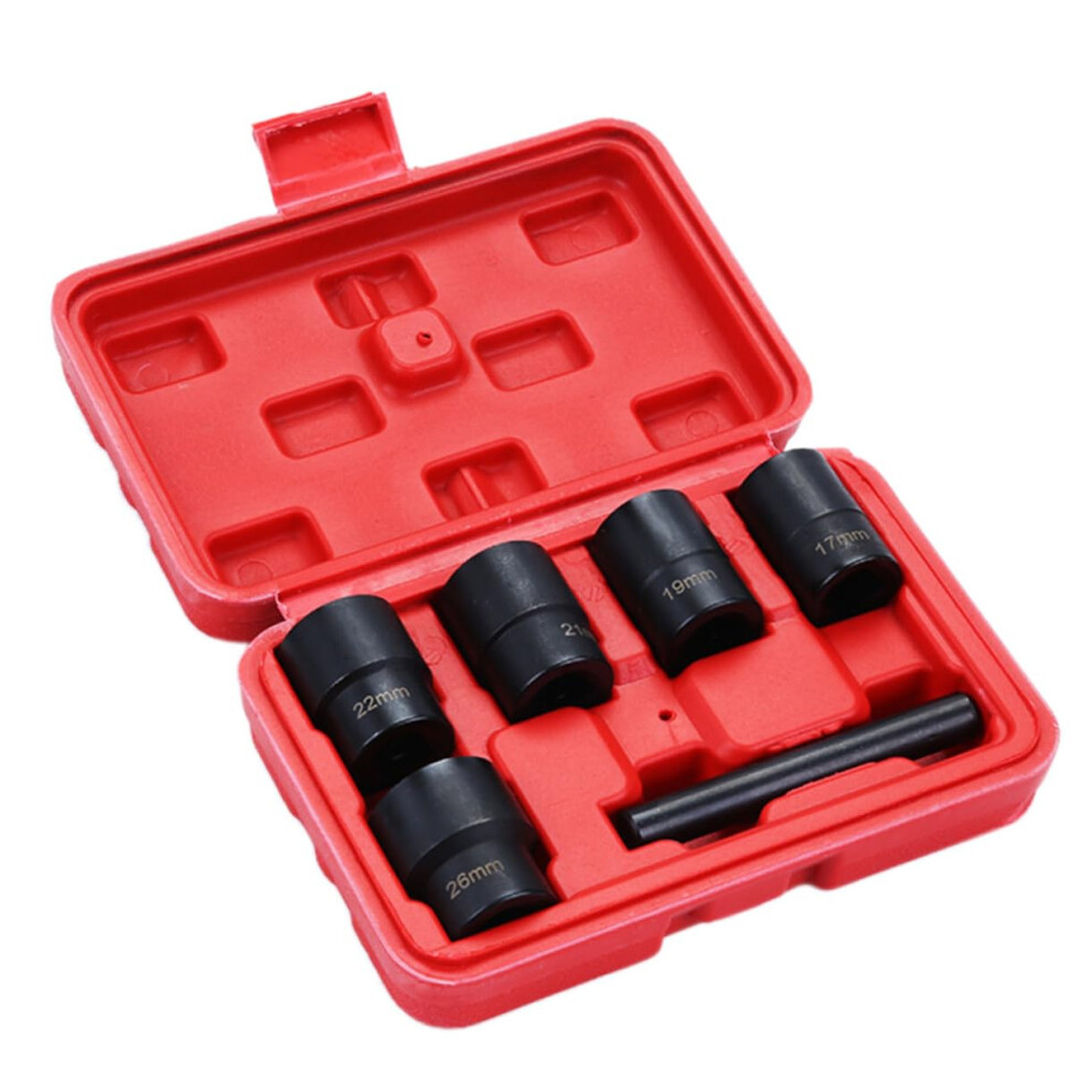 6Pcs Nut Extractor Set Rusty Bolt Remover Tool For Damaged Nuts Auto Repair Screw Socket Compatibility Black 6447073524905