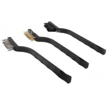 Handle Brush Gun Brush  Cleaning Brush Series 3 Sets Of Gas Stove Cleaning Brush Iron Brush + Copper Brush + Fiber Brush