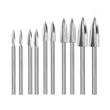 10 Pieces Wood Carving Drill Bit Set for DIY Woodworking Rotary