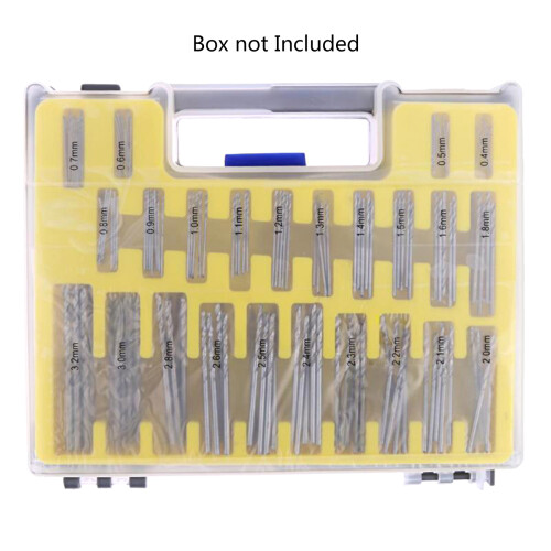 150 Pcs 0.4-3.2mm HSS Mini Twist Drill Bit Kit Power Tools Power 1