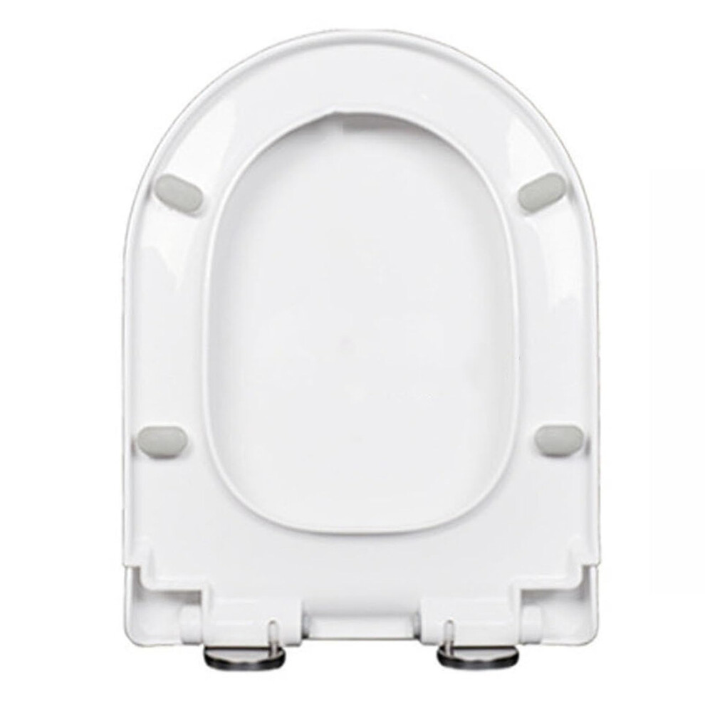 Slow Close Toilet Seat White Pp 35X44cm U/D Shape With 360 Adjustable Metal Hinge Quick Release Easy Clean 9016109716880