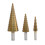 Triangular Shank Straight Groove Step Drill Saw Drill-Set two 7