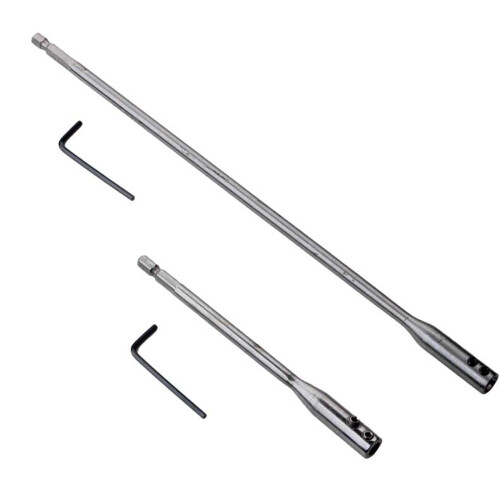 Flat Drill Shaft Hole Extention Hex for House Construction-4pc 1