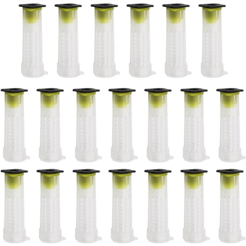 20 Pack Rearing Cup Kit for Queen Bees with Essential Roller Cages, Durable Plastic, Hive Control and Breeding Tools 1