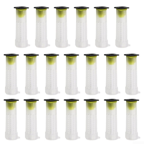 20 Pack Rearing Cup Kit for Queen Bees with Essential Roller Cages, Durable Plastic, Hive Control and Breeding Tools