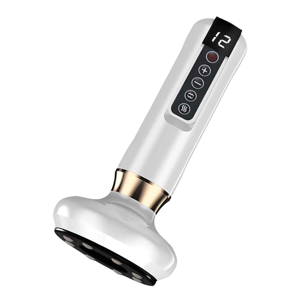 White Cellulite Sculpting Body Device, Electric Handheld Massager 20X9x9cm, Adjustable Suction Tool For Legs And Abdomen,
