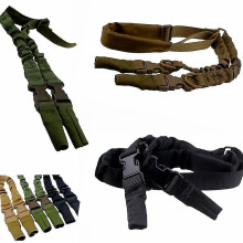 Khaki Double Point Gun Rope Outdoor Tactical Sports High Quality Nylon Lanyard Tactical Standard Double Point Strap