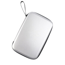 Table Tennis Racket Case Reusable Protective Organizer 2 Paddles and 6 Balls with Smooth Zipper Indoor Outdoor Silver