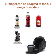 Wiederverwendbarer Kaffee-Pod-Adapter-Konverter für Espresso, 855 cm, inklusive Löffel &amp; Bürste