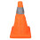 2-Pack 30cm Foldable Traffic Cones with Reflective Strips & Lights, Orange 16