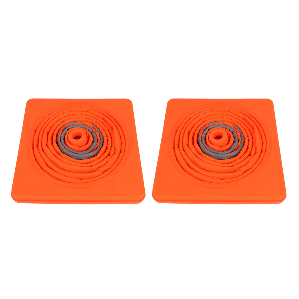 Foldable Traffic Cones 70Cm With Reflective Strips & Warning Light 3171347892256