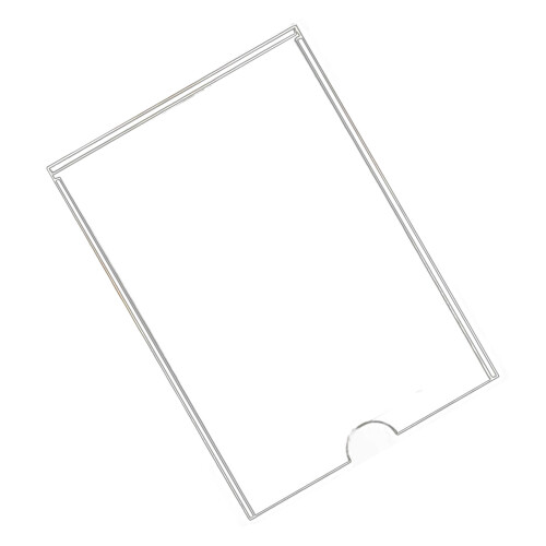 Wall Sign Holder Double Layer Transparent 1