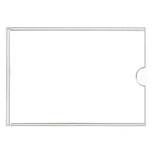 Wall Sign Holder Double Layer Transparent 2