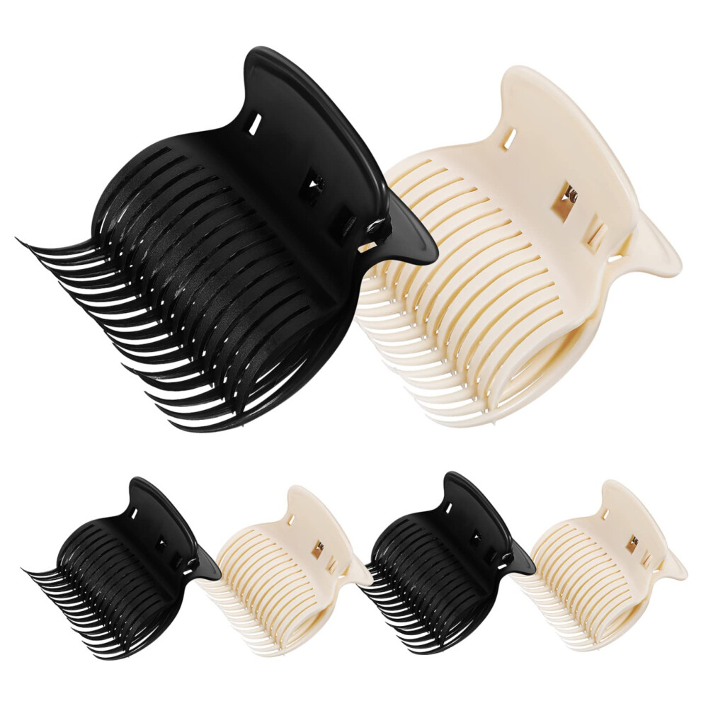 12 Pcs Hair Curler Clips for Hot Rollers, Lightweight Claw Clips with Strong Hold for Even Curl Creation
