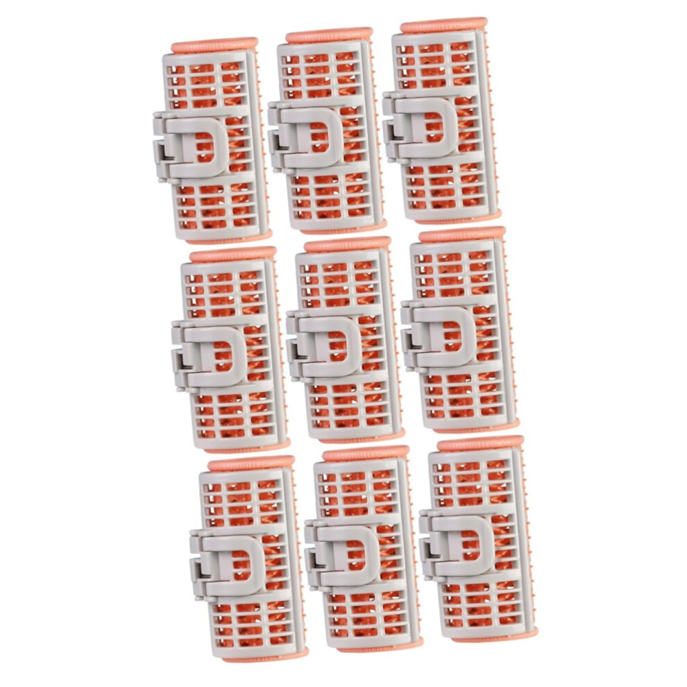 9 Pcs Large Self Grip Hair Rollers for Thick Hair No Heat Curlers Ideal for Bangs Roots Tails and Easy Styling