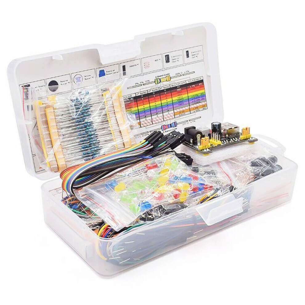 830 Point Solderless Breadboard For Electronics Projects, Sturdy Plastic Material, User-Friendly Design, Ideal For Crafts 6447073526527