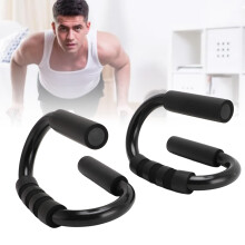 2 Stück Stahl-Push-up-Bars S-Form mit Schaumgriff für ein bequemes Training zu Hause