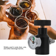 CO2-Regulierungsadapteranschluss für Sodawasser, Bier, 0-3000psi Schwarz