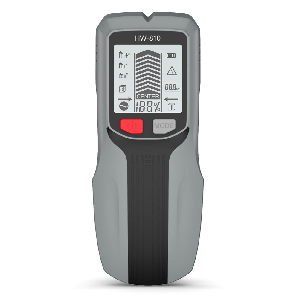 Wall Scanner Stud Finder With Lcd Display, Digital Metal Detector For Wood, Metal, Ac Wire, 3 Scan Modes, 3.2 Inch Depth, Gray 9084446797329