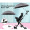 85 cm Version Grande Denim Gris Parasol Clip-On 5