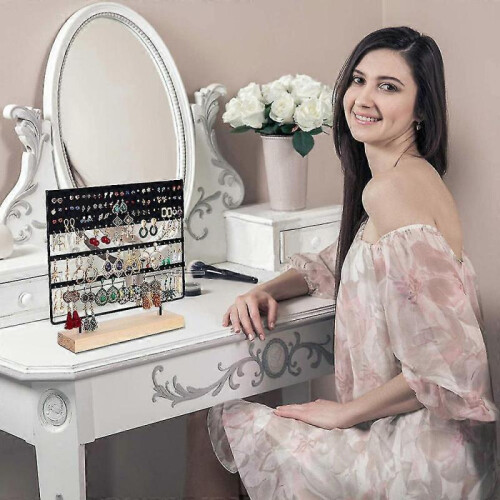 Earring Stand Display Rack 3-tier Ear Stud Holder Jewelry Organizer 2