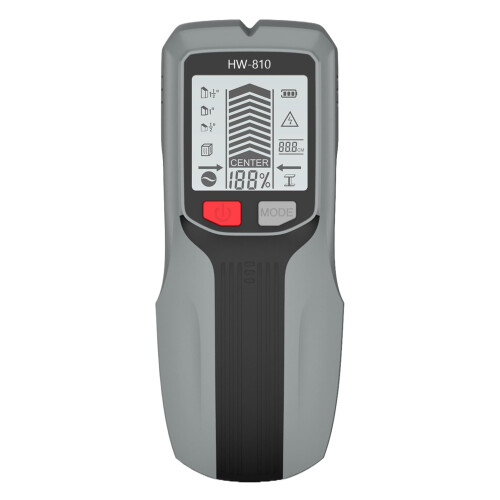 Stud Finder Wall Scanner - Handheld Multifunctional LCD Display Metal Detector for Wood Electrical Framing Construction Grey