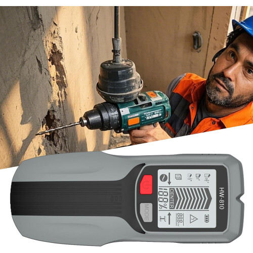 Stud Finder Wall Scanner - Handheld Multifunctional LCD Display Metal Detector for Wood Electrical Framing Construction Grey 1