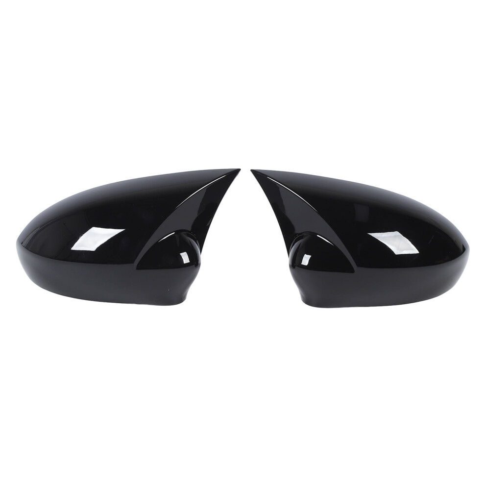 Glossy Side Mirror Cap Cover For Grande Punto Evo 2009-2018 Black 7891347897865