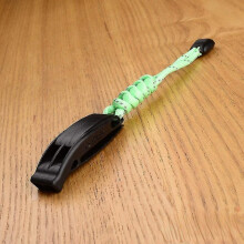 Black Survival Whistle High-frequency Rescue Whistle Outdoor High-pitched Rescue Waterproof Non-nuclear Emergency Wild Life-saving Whistle Burst Whist