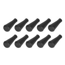 10 Stück Gummi-Pfeilspitzen für Schießübungen 6mm schwarze Bogenschießzubehör