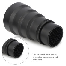 Kegelförmiger Snoot-Kit mit 5 Farbfiltern für Fotolichter < 250W