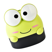Grüne Cartoon-Design-Taschentuchbox – Große Kapazität
