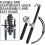 Coil Spring Compressor Kit for Shock Absorber Springs, Safety-Locked Tool for Engine Brake Steering Valve Fork Compatibility 4