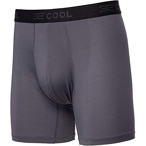 32 DEGREES Cool Ανδρικά Boxer Briefs 3Pk Large 36-38 Μαύρο/Γκρι/Μαύρο 2