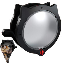 Cat Door 12.2x10.2 Inch 4 Way Lock Flapping Cylindrical Design for Interior and Exterior Use, Quick Installation Dog Door