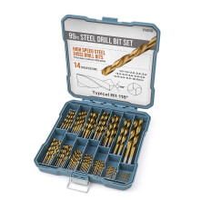 99/130 Pcs High Speed Steel Twist Drill Bits Set for-99 pieces