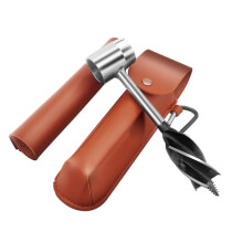 Durable Manual Auger Metal for Bushcraft Settlers Wood-Brown