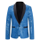 (M)Mens Sequin Glitter Wedding Party Shawl Collar Blazer Jacket 1
