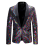 (M)Mens Sequin Glitter Wedding Party Shawl Collar Blazer Jacket 1